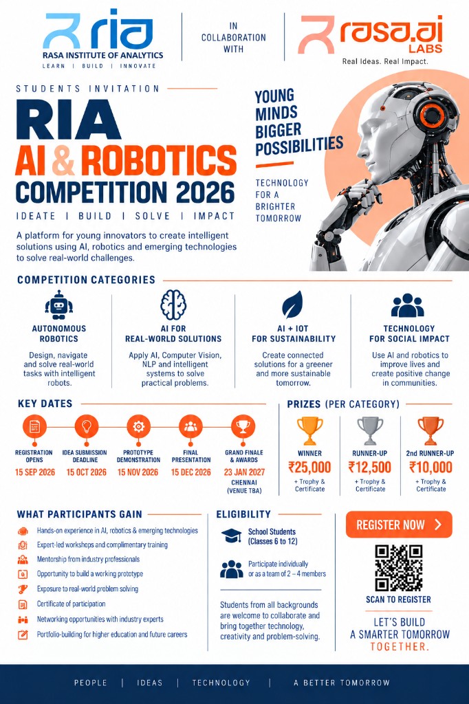 RIA AI & Robotics Competition 2026 — School